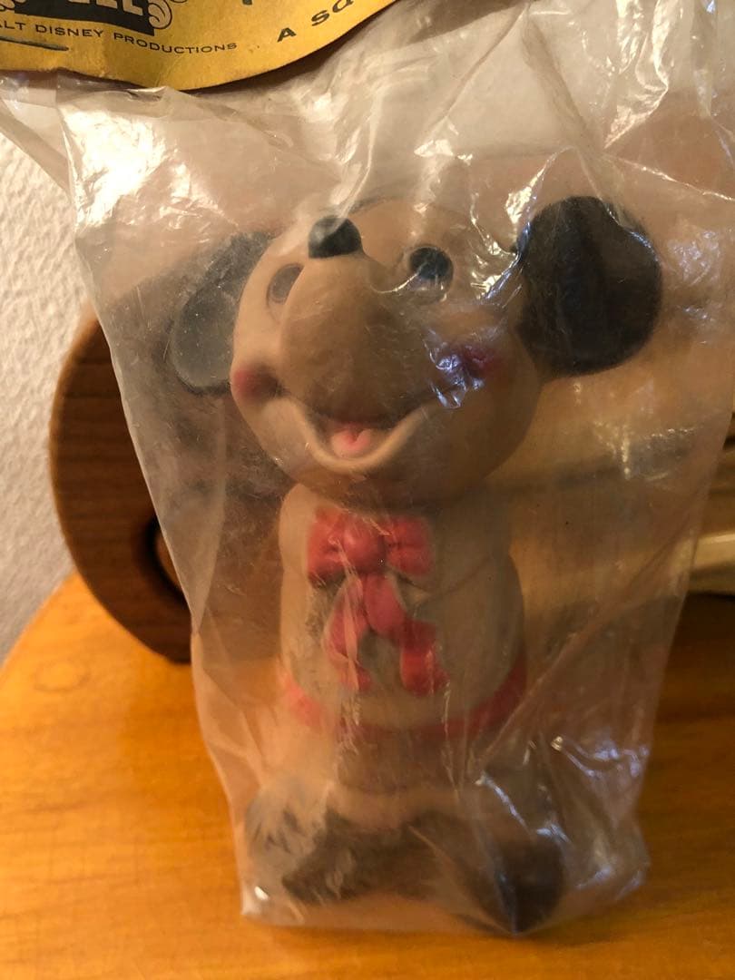ビンテージ　60s ミッキーマウス　ウォルトディズニー　ソフビ　レトロ　人形