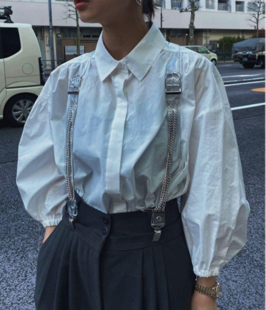 チェーン付きクロスデザインサスペンダー