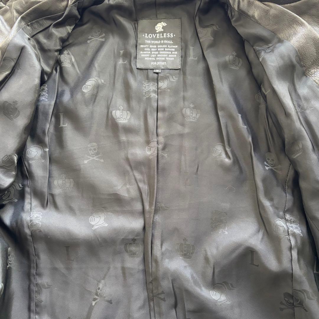 LOVLESS レザージャケット 黒 ダブルジップ 羊革 M y2k