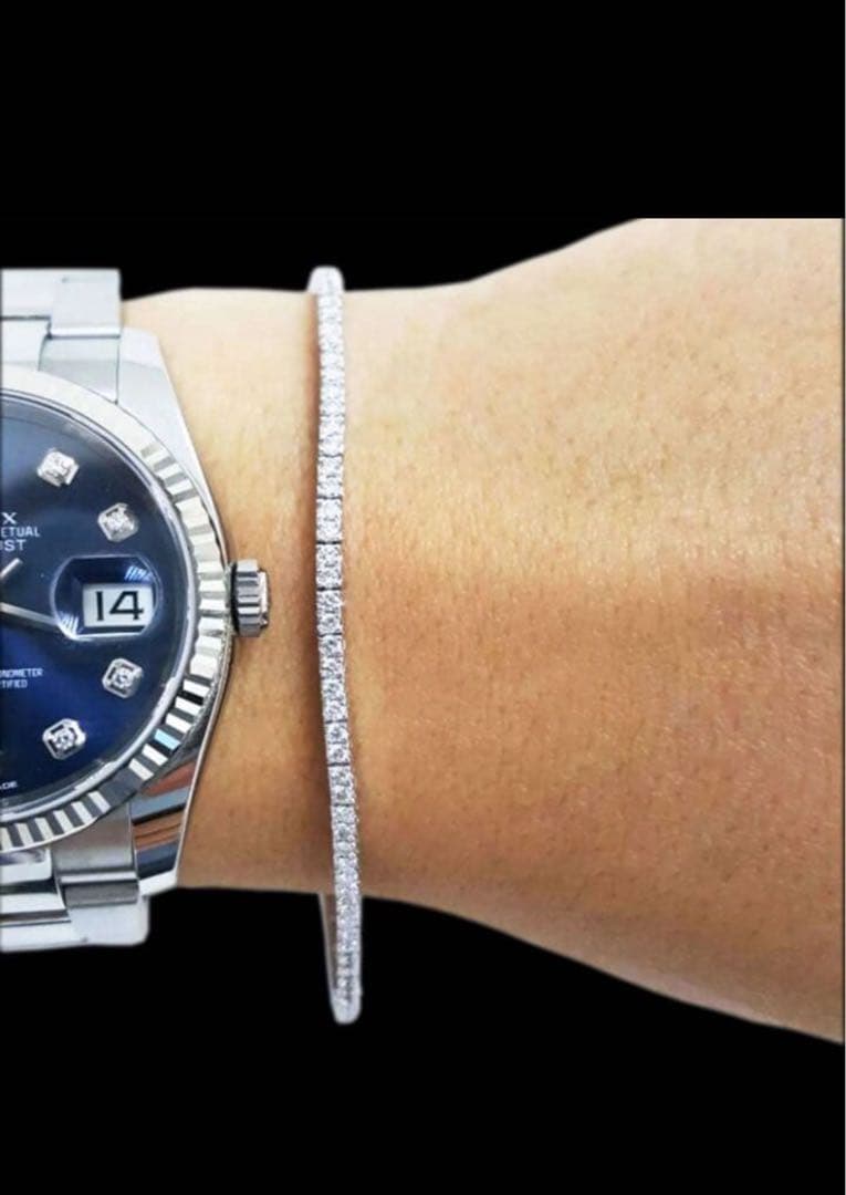 Pt900 1.60ct ダヤモンド テニスブレスレット 9.92g