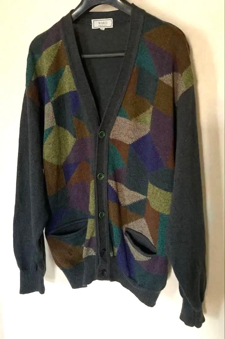 銀座和光 WAKO イタリア製　ウールカーディガン 50号サイズ