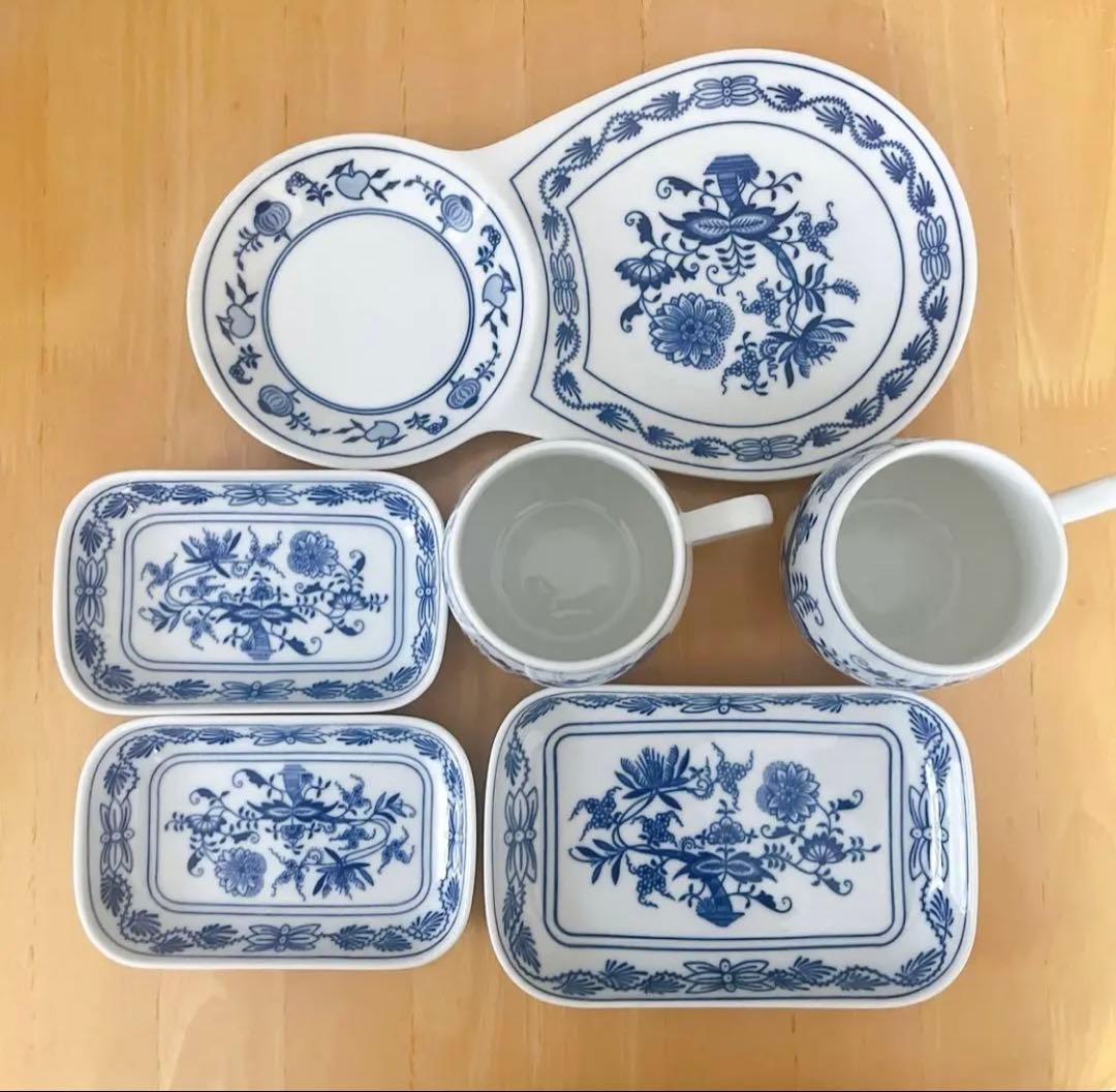 カールスバード ブルーオニオン　まとめ販売　カップ　皿