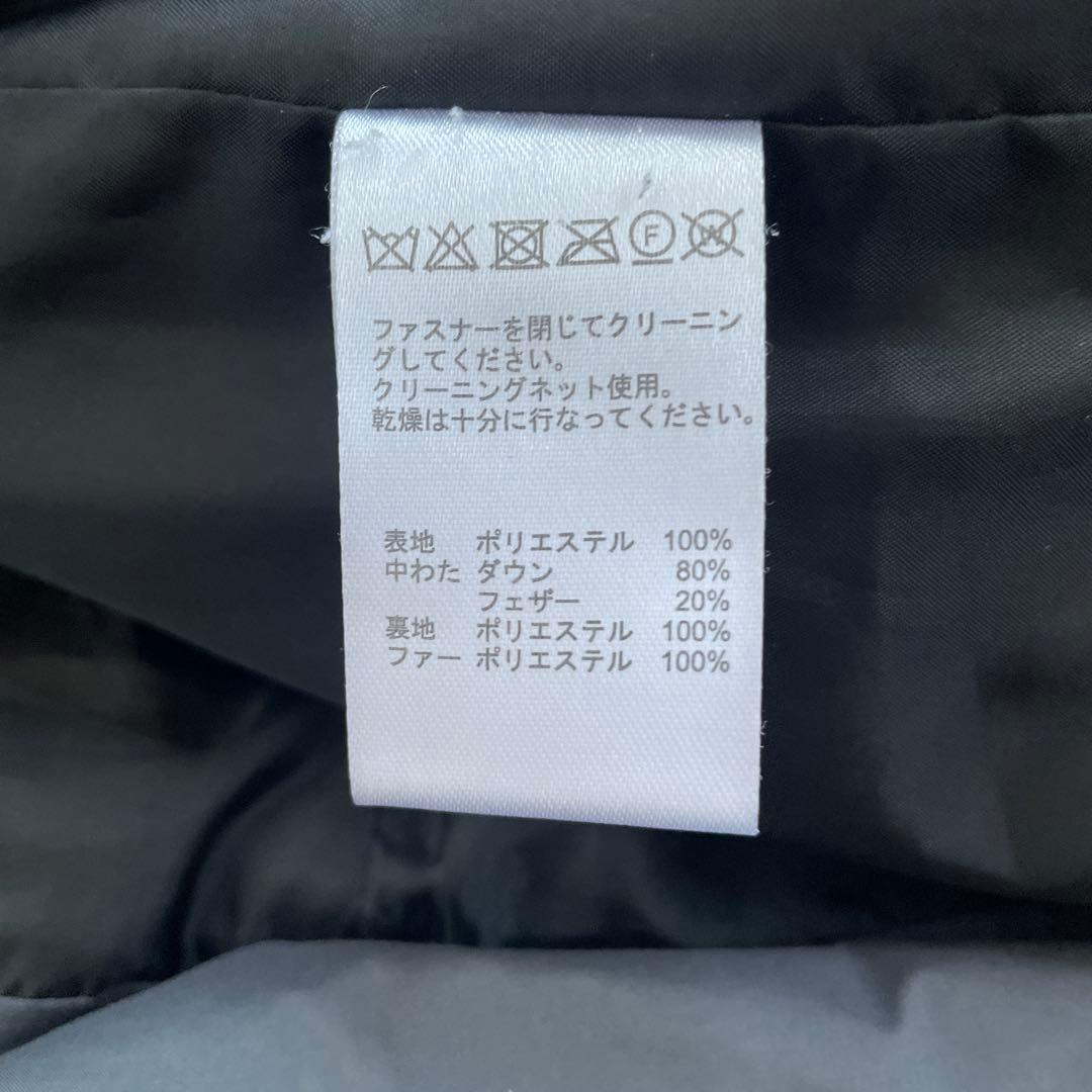 FILA GOLF＊ダウンジャケット＊ダウンコート＊Aライン＊ボア＊黒＊Lサイズ