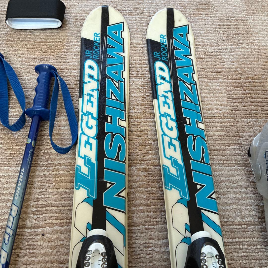 子供スキーセット NISHIZAWA120 ストック　ブーツバック、板ケース