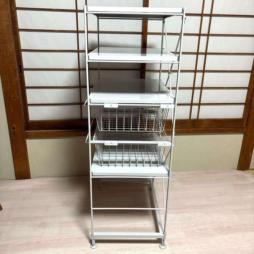 【美品】無印良品 スチールユニットシェルフ セット