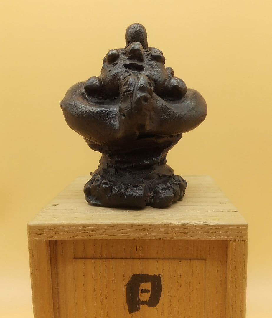 東大寺長老 清水公照 泥仏「日天子」 ブロンズ製