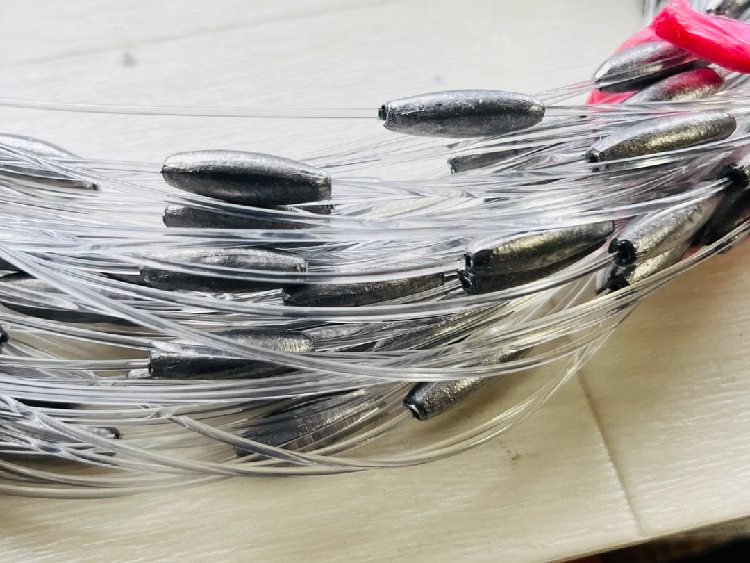 トローリング#ビシ鉛 50ｍ 2匁250個強力ナイロン80号2.03kg2束