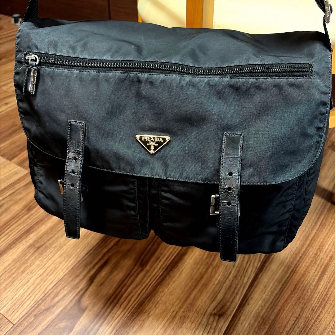 PRADA プラダ ナイロン メッセンジャーバック ジャンク品　BT1738
