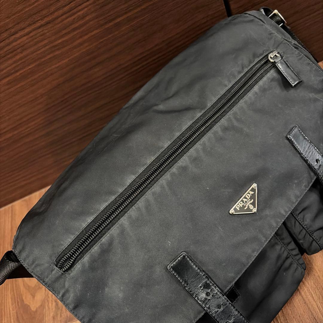 PRADA プラダ ナイロン メッセンジャーバック ジャンク品　BT1738