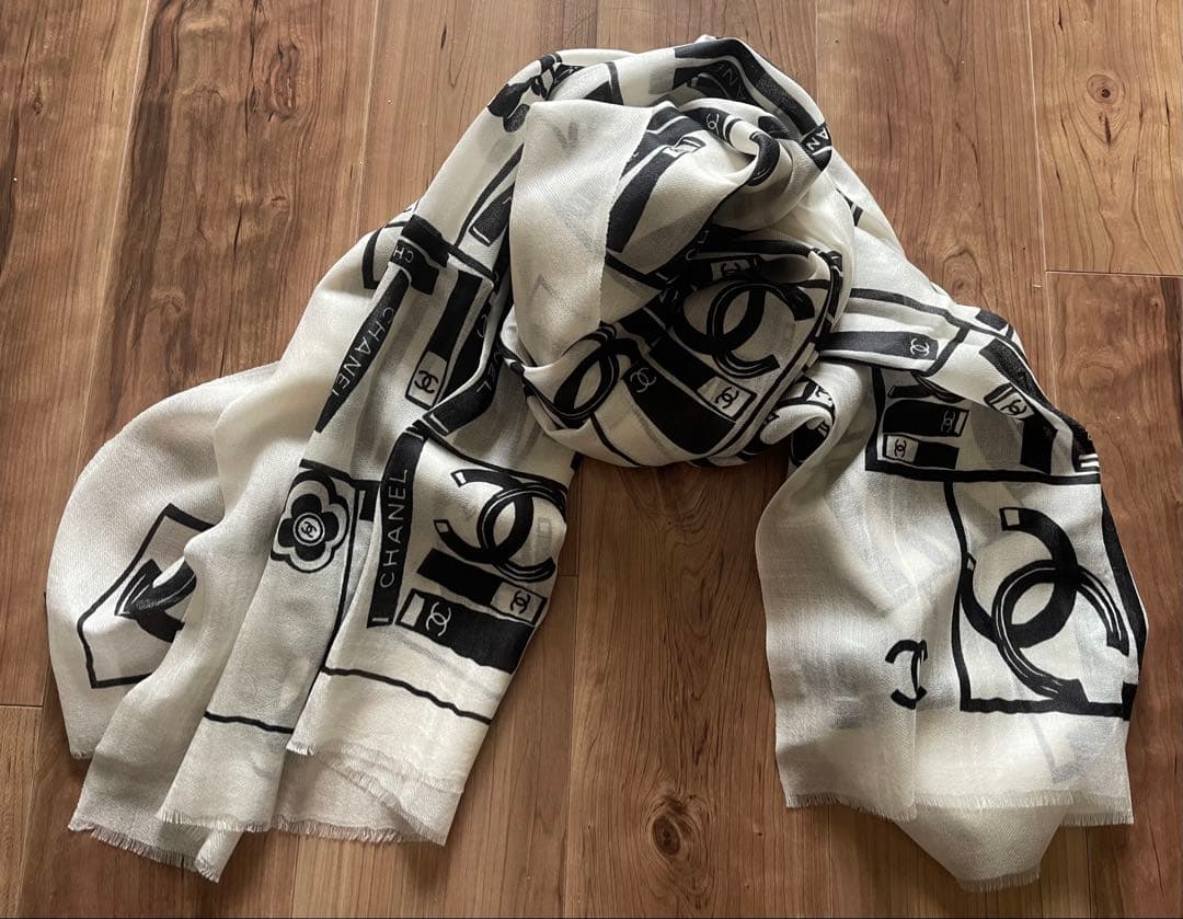 未使用　CHANEL ノベルティ ストール パシュミナ ココマーク