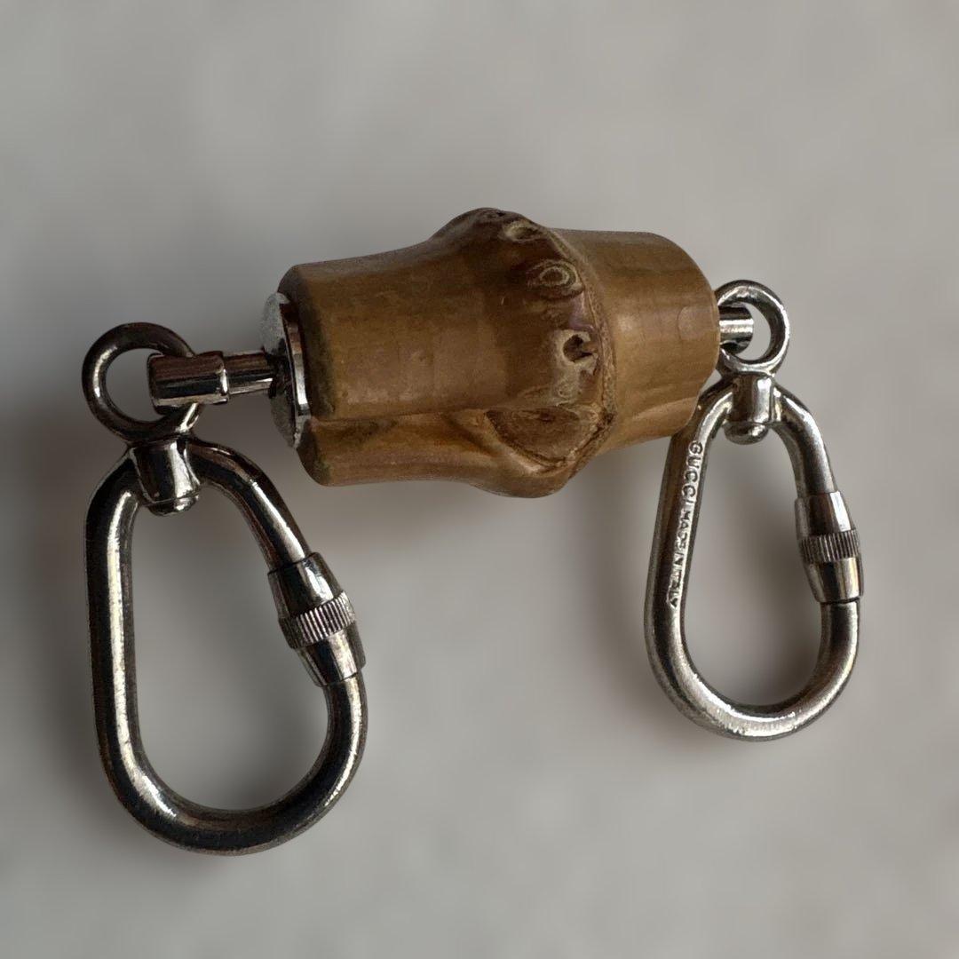 GUCCI KEYRING　グッチキーホルダー バンブー バッグチャーム