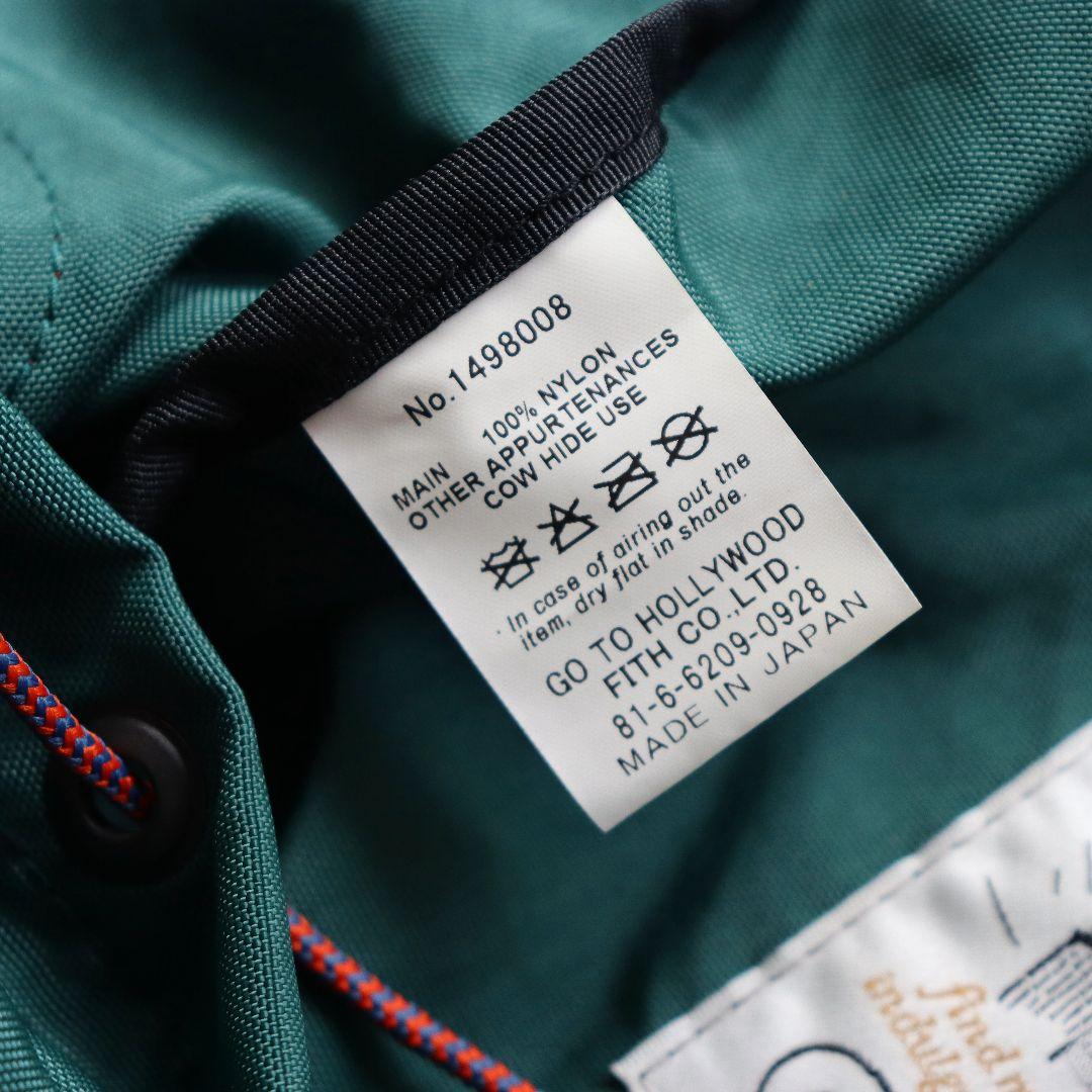 未使用 GO TO HOLLYWOOD ナイロンワッペンディパック【グリーン】