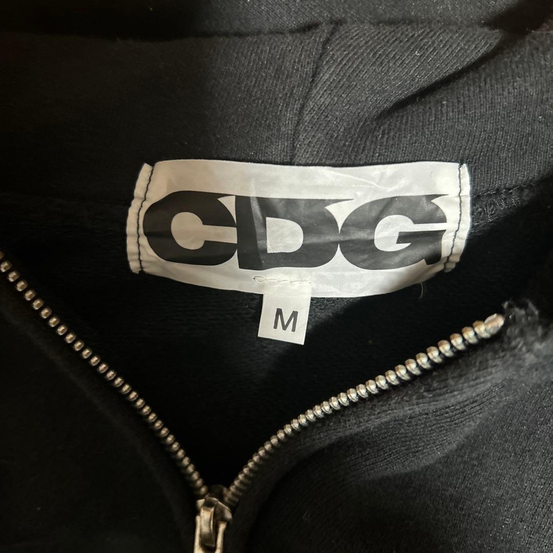 TECHY 希少蛍光オレンジCDG ブラックパーカー M