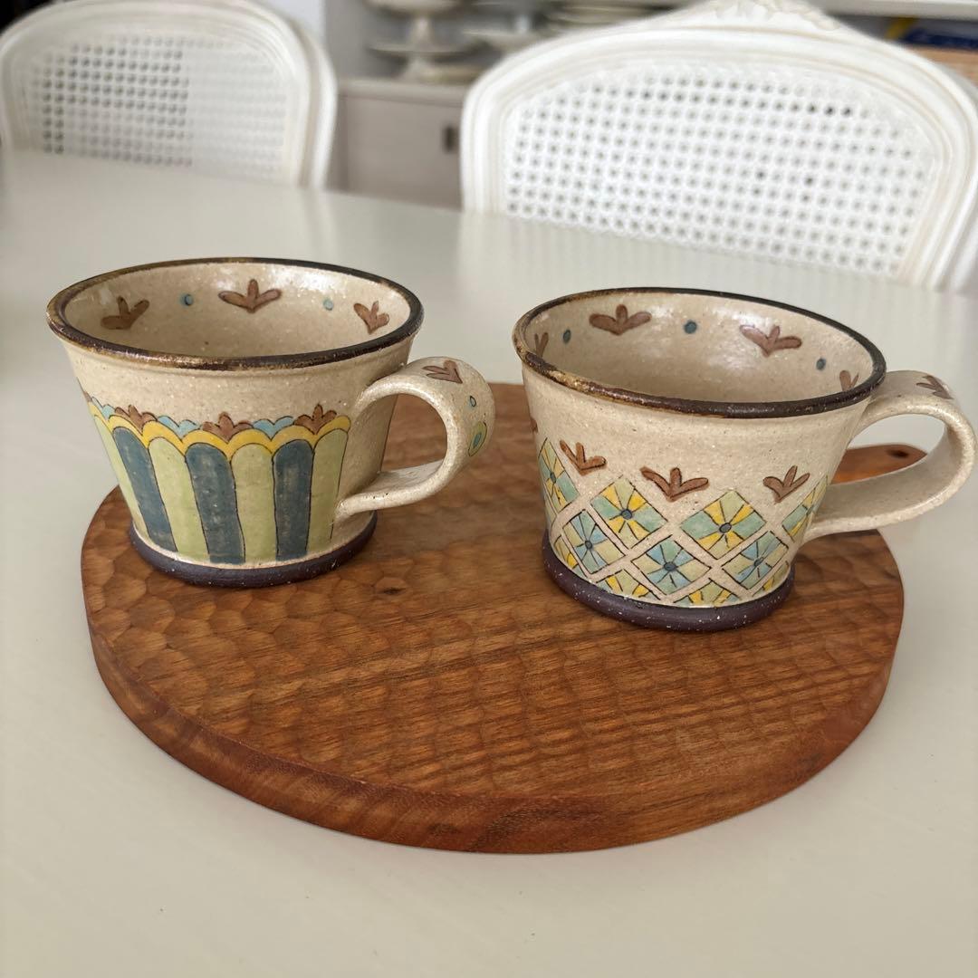 増山文 コーヒーカップ 2個セット 未使用品