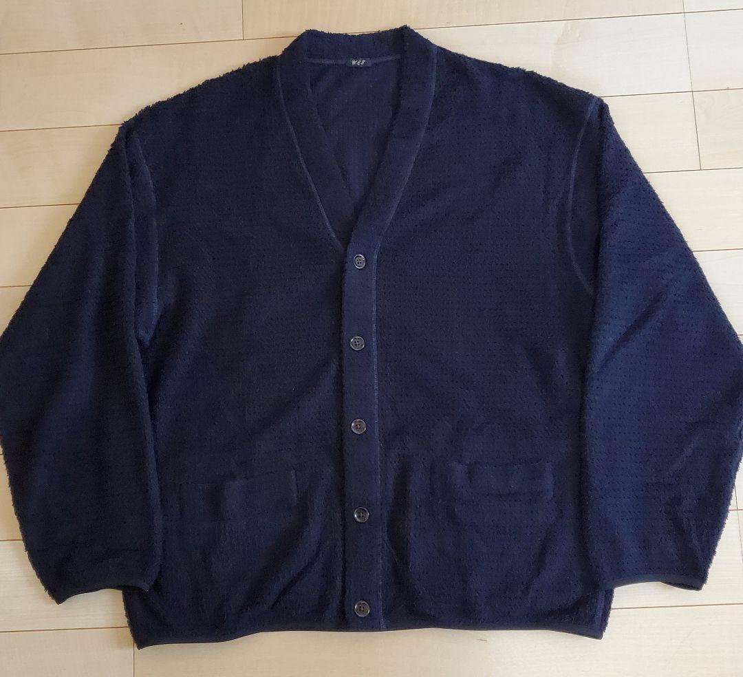 WILD LIFE TAILOR POLARTEC カ－ディガンL濃紺