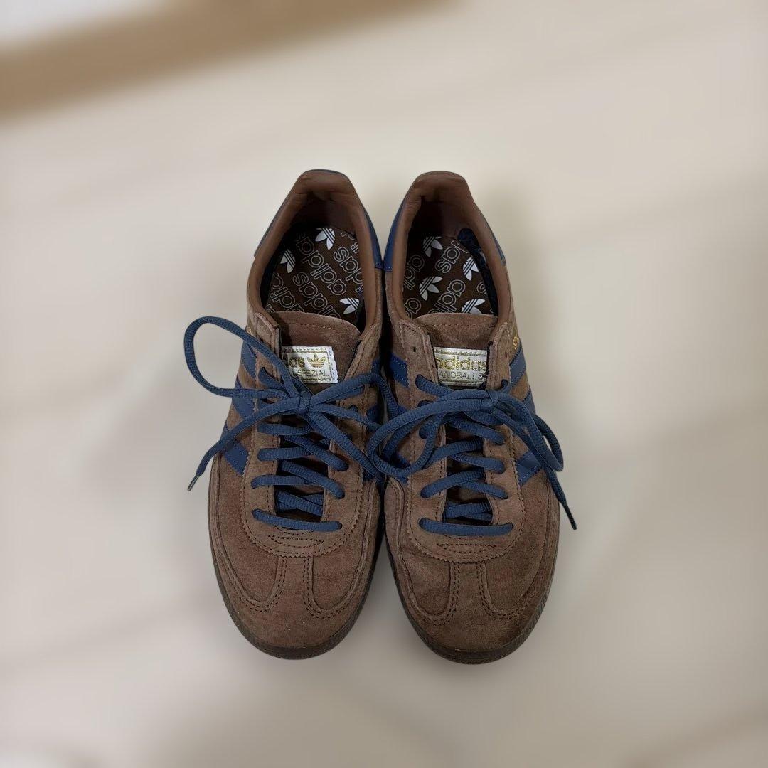 美品adidas ブラウン スエード スニーカー サイズ24.5