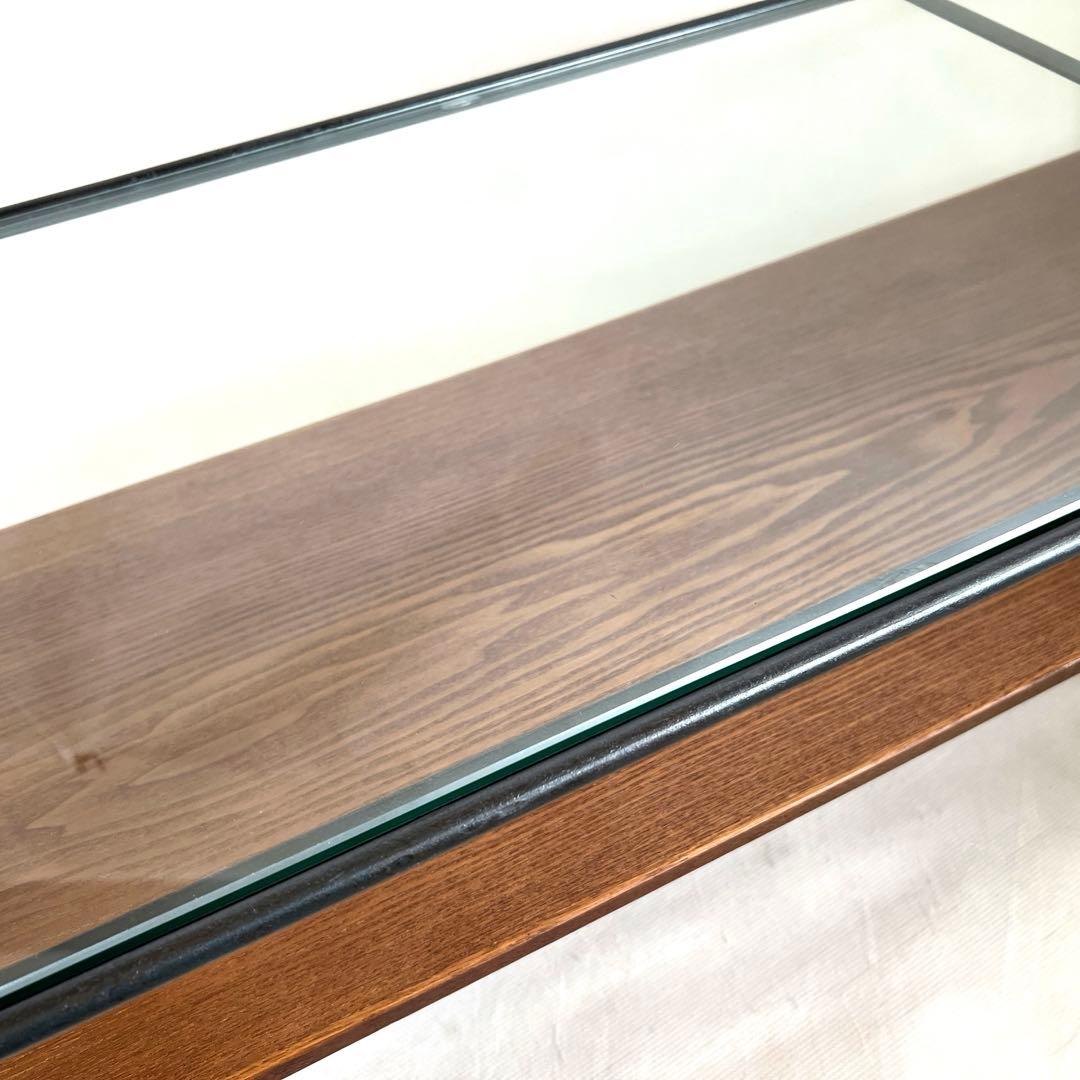 アデペシュ・ソコフ・アイアンガラステーブル・120cm