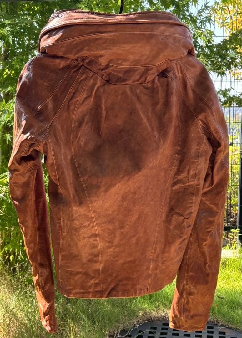 goa ゴア ビックフードジャケット レザー