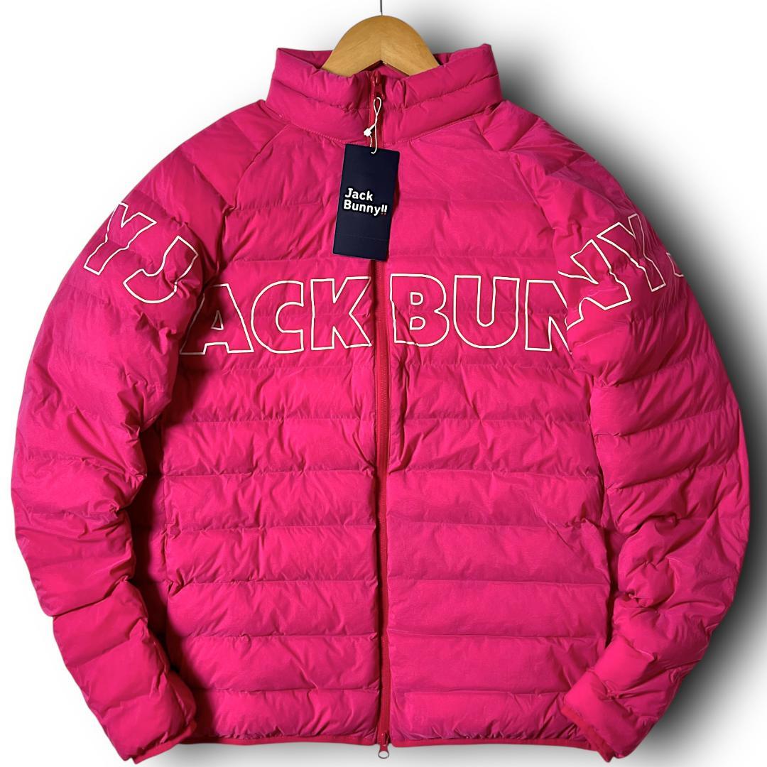 3 ジャックバニー ナイロンタフタ袋織フルジップジャケット マゼンタ系 下げ札付