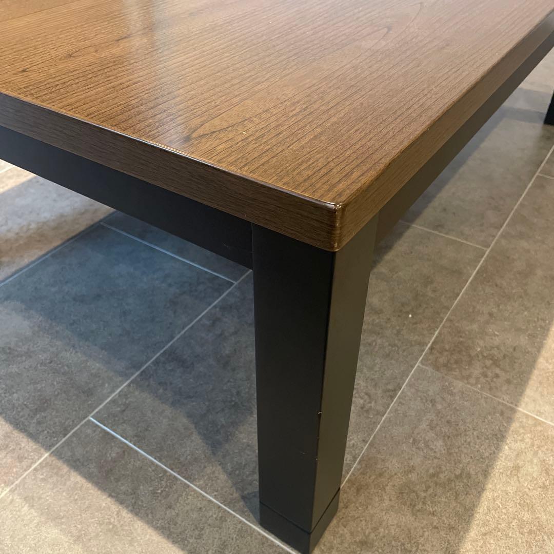 【引取限定/モダンデコ】ダークブラウン 木製 こたつ 長方形　120×80センチ