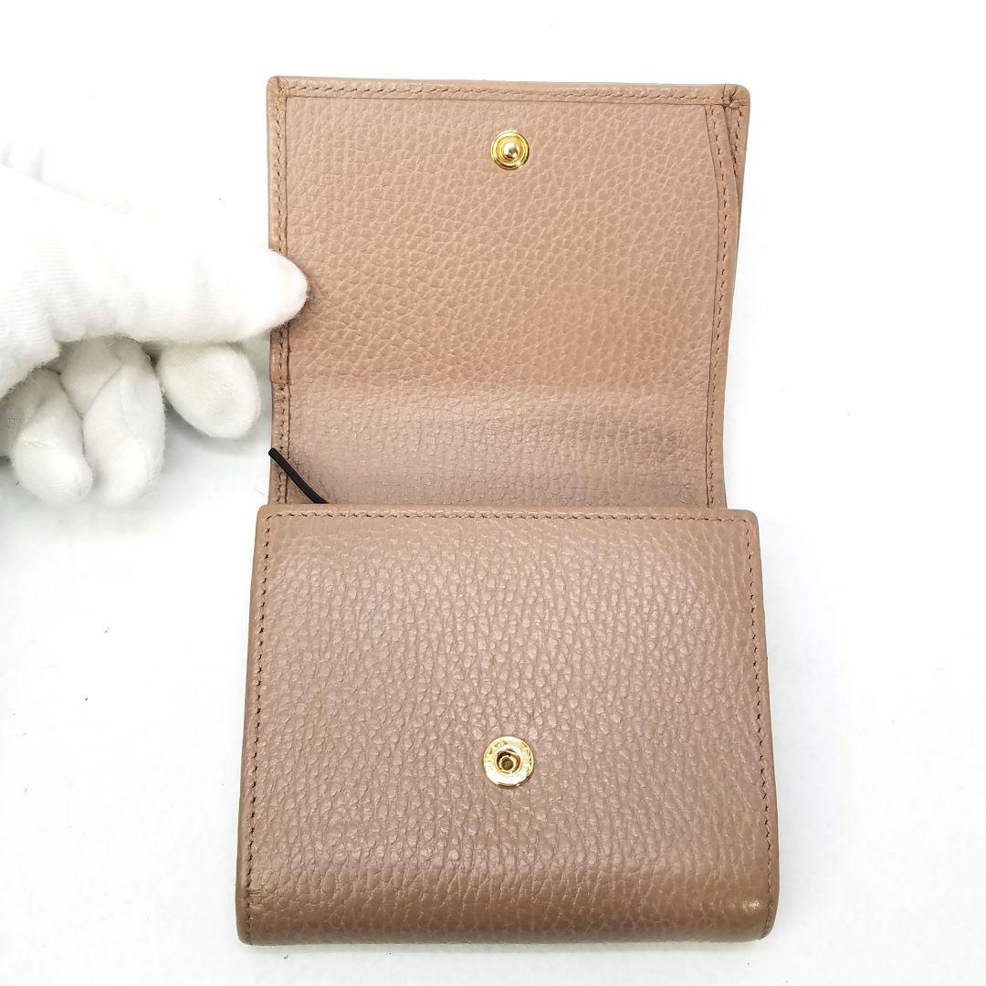 専用グッチ GUCCI GGマーモント レザー ウォレット ピンク 二折財布