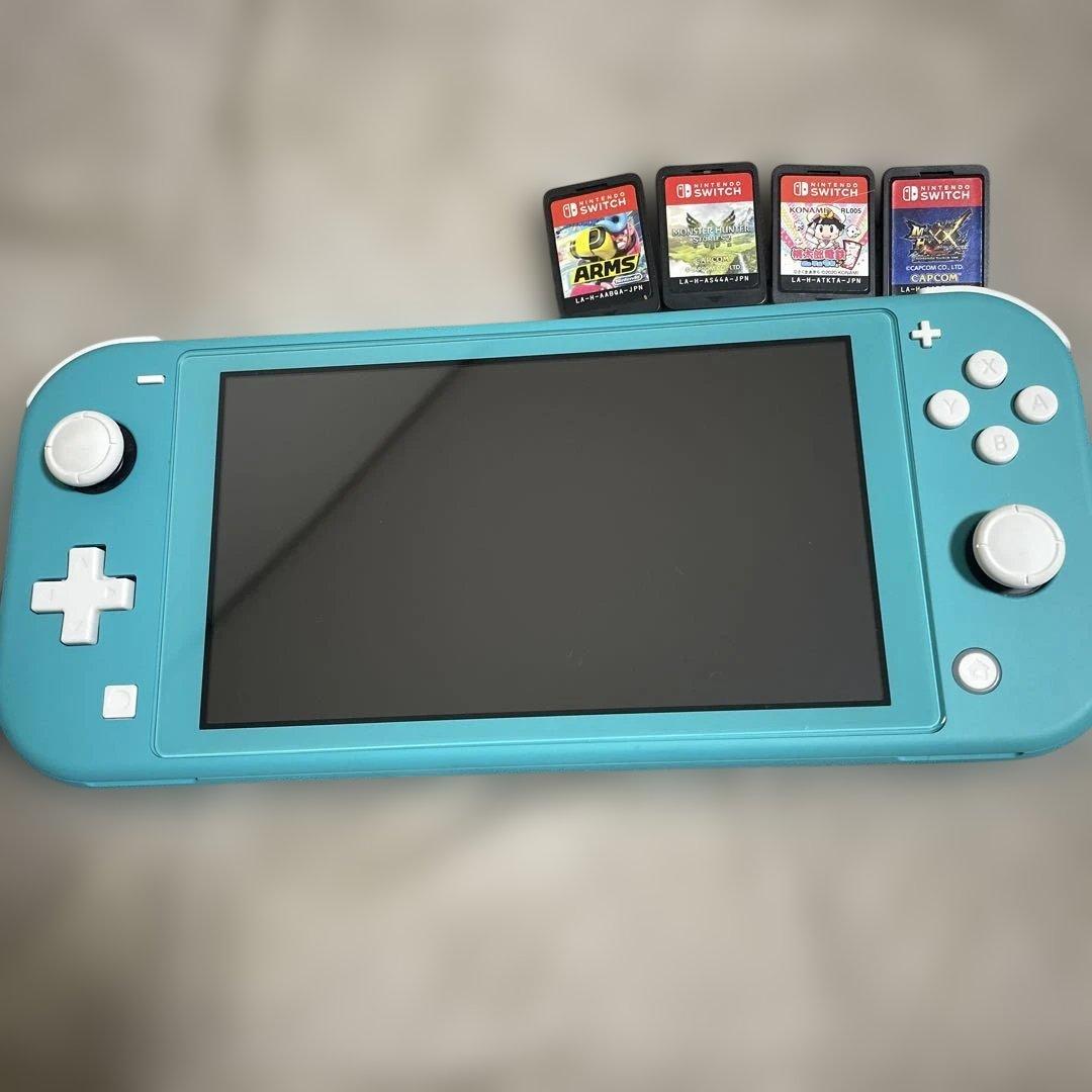 Nintendo Switch Lite ターコイズ ゲームカード付き