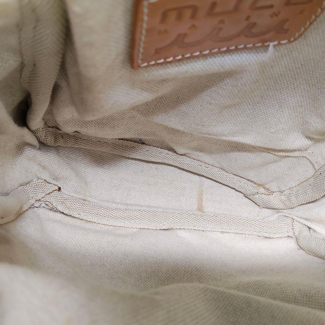 ムータマリン　ボディーバッグ　ネイビー ロゴ