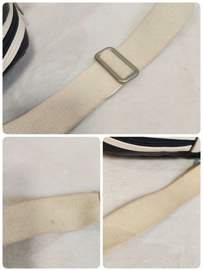 ムータマリン　ボディーバッグ　ネイビー ロゴ