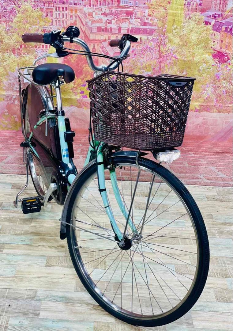 K2904 電動自転車パナソニック ママチャリ26インチ 8Ah 送料無料