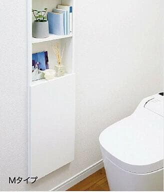 南海プライウッド トイレ収納ボックス クリアホワイト SA15-300S-CW