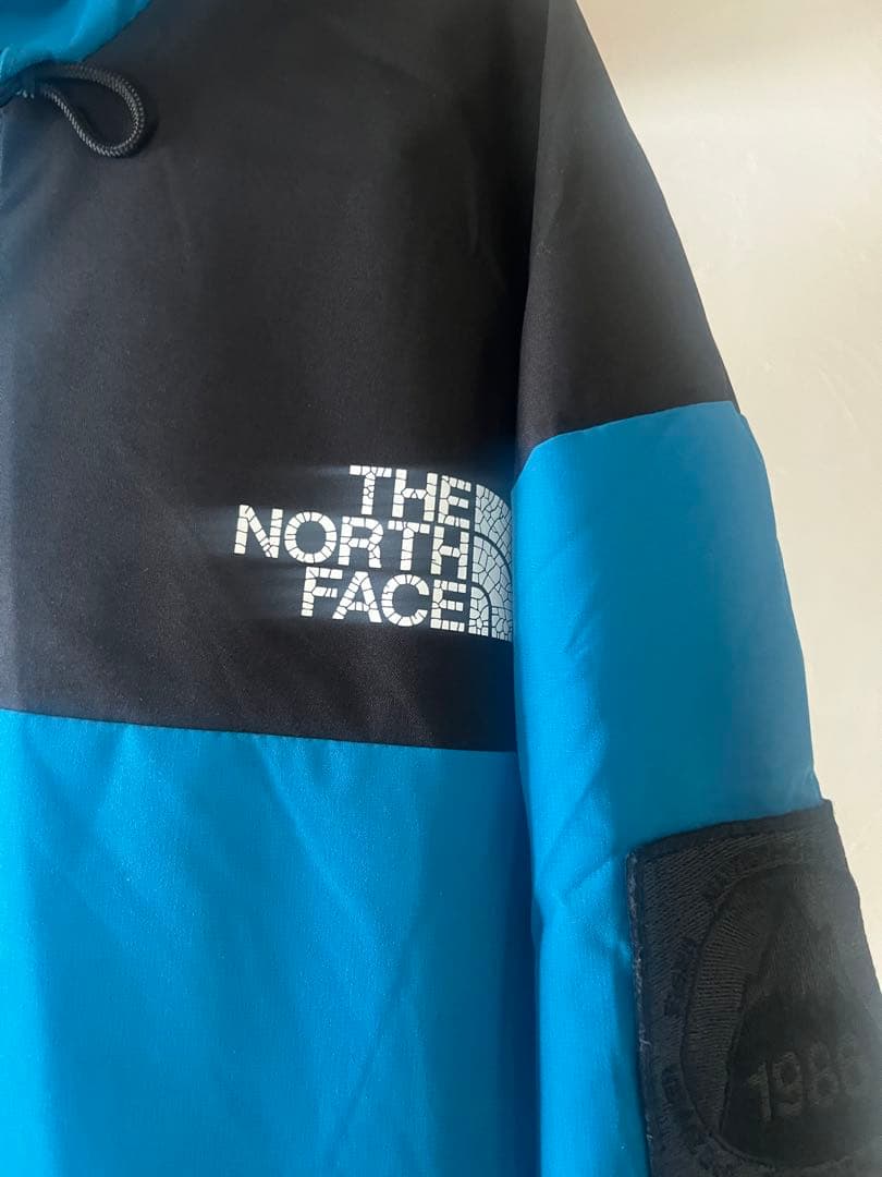 新品未使用 THE NORTHFACE マウンテンパーカー 黒×ブルー 2XL寸