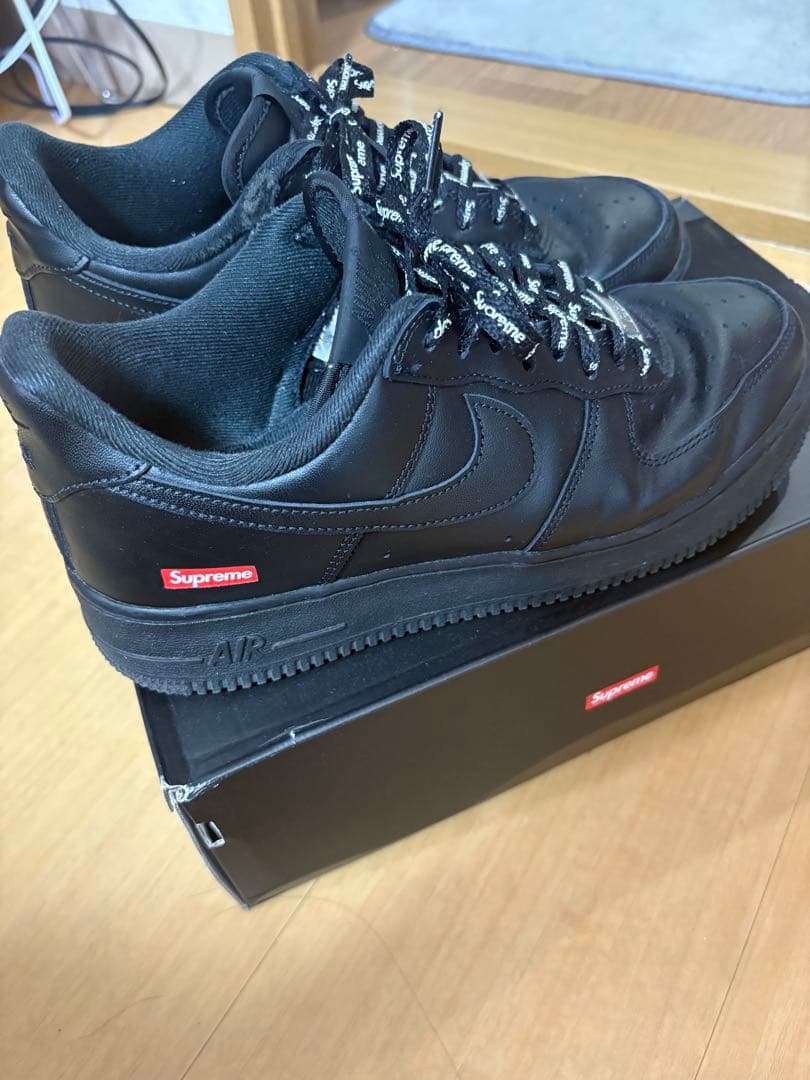 Supreme Nike Air Force 1 Low ブラック 25.5