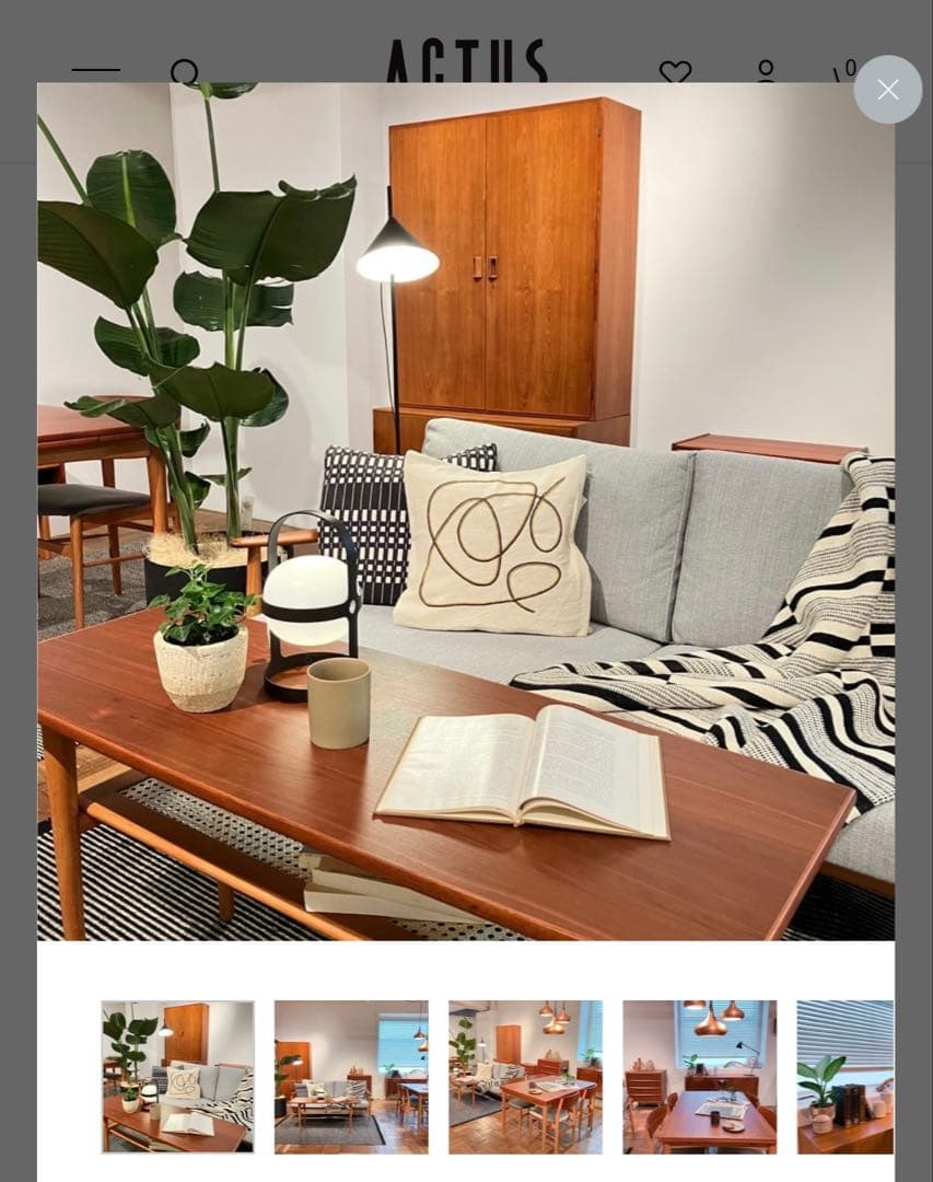 ACTUSアクタス　H.W.F リビングテーブル　送料込み