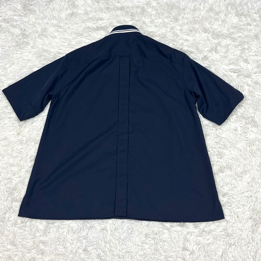 『極美品』FRED PERRY別注Ray BEAMS リブカラーシャツ ネイビー
