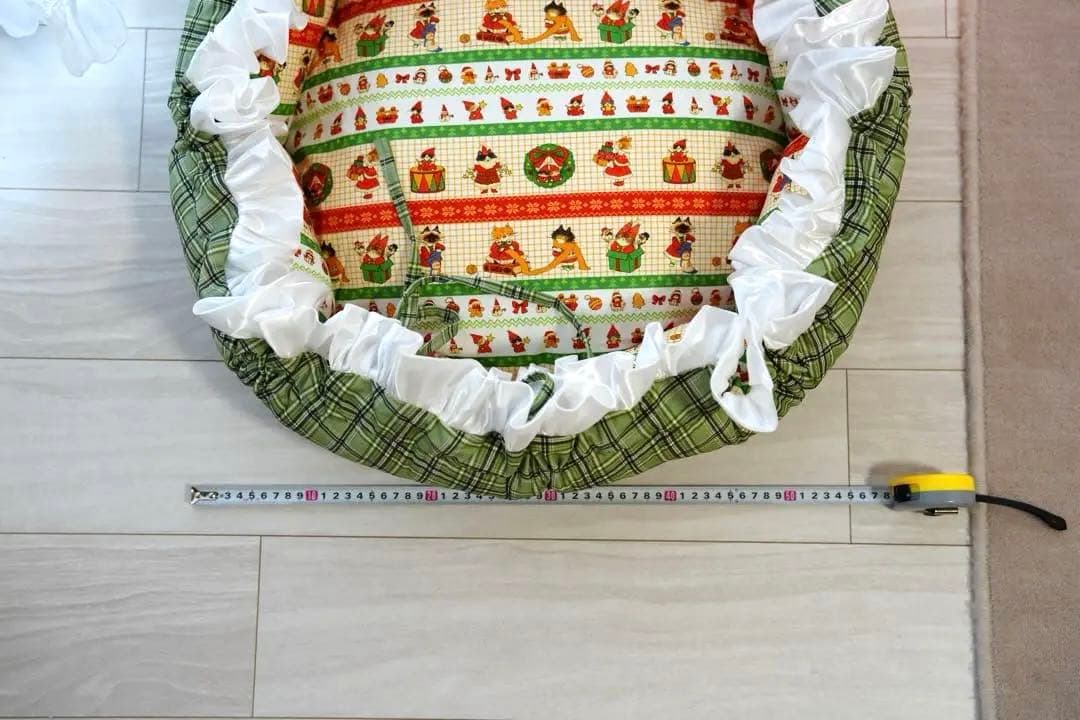 撮影道具インテリア小物 花柄猫用ベッド 犬用ベッド厚手