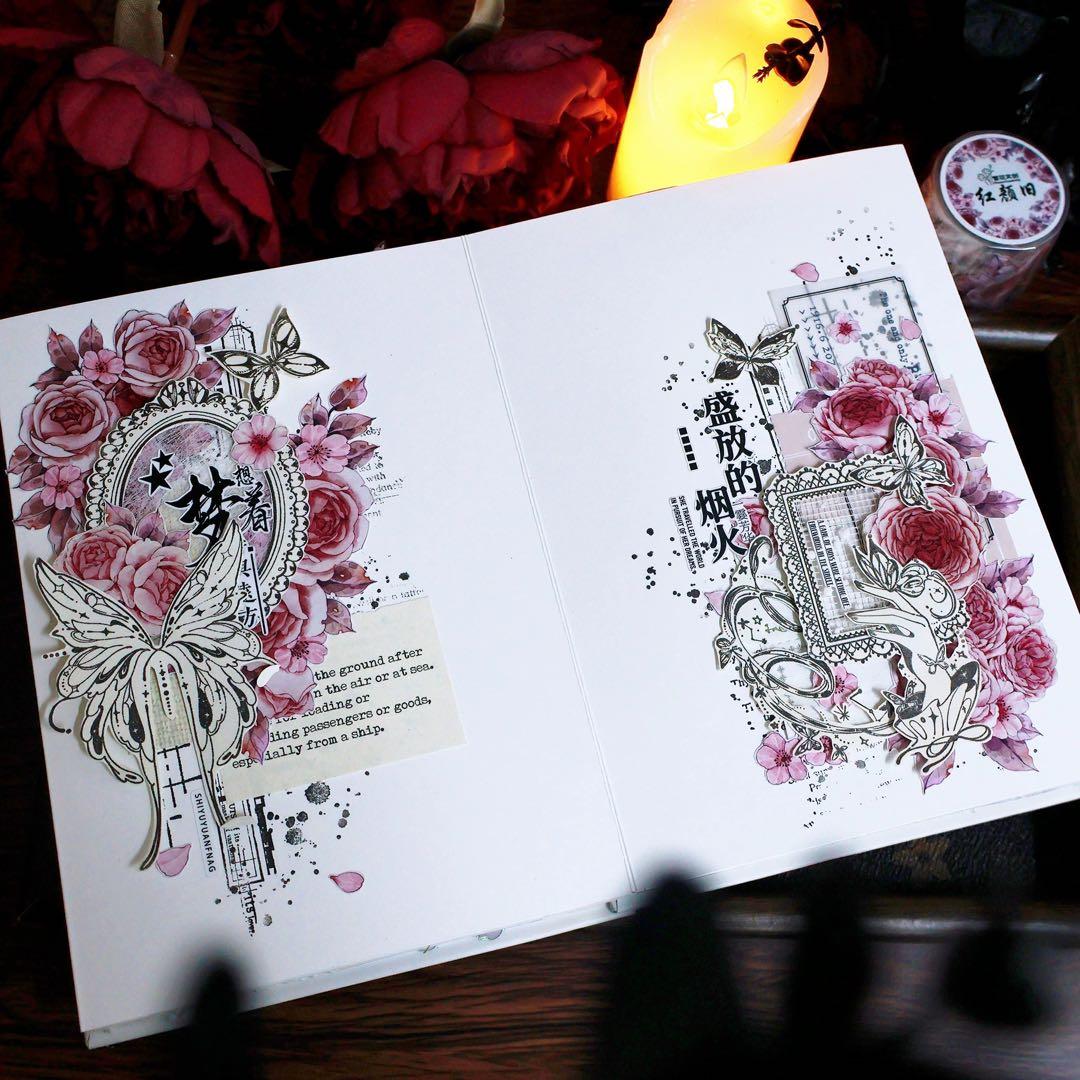 繁花文创《红颜旧》海外マスキングテープ　マステ 【2657】