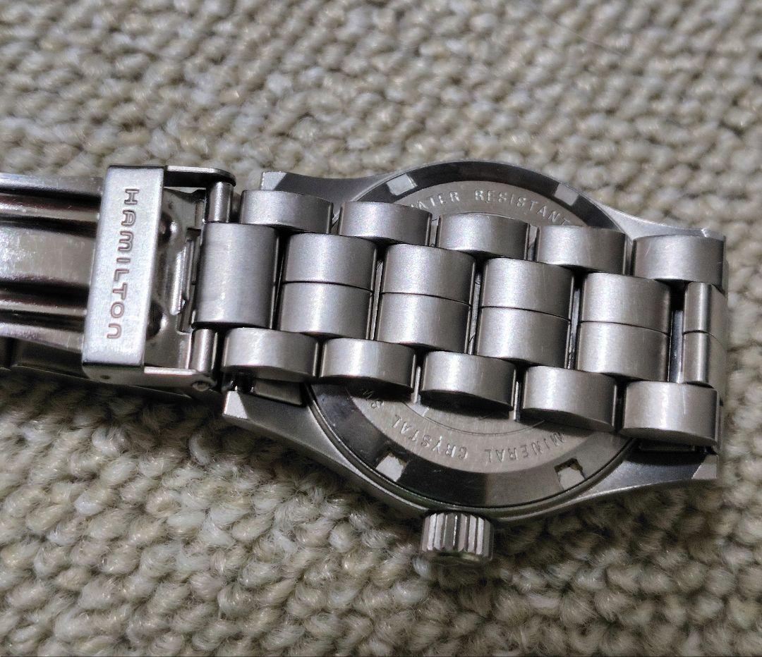 【美品】ハミルトン カ―キ　　 Ｈ683110 クォーツ 電池交換済おまけ付