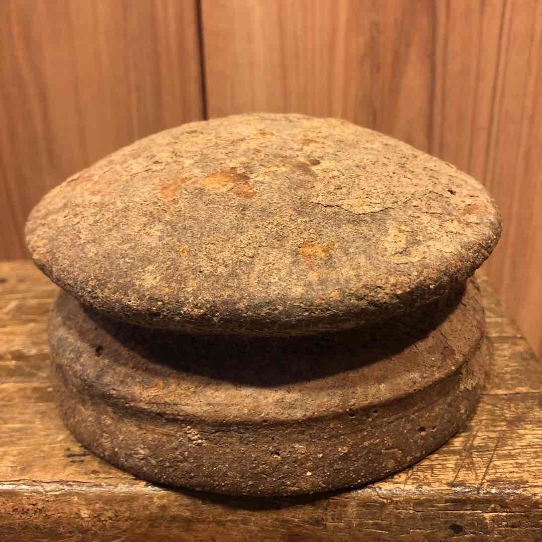土器 高さ約8cm 直径14cm骨董 アンティーク　シャビー