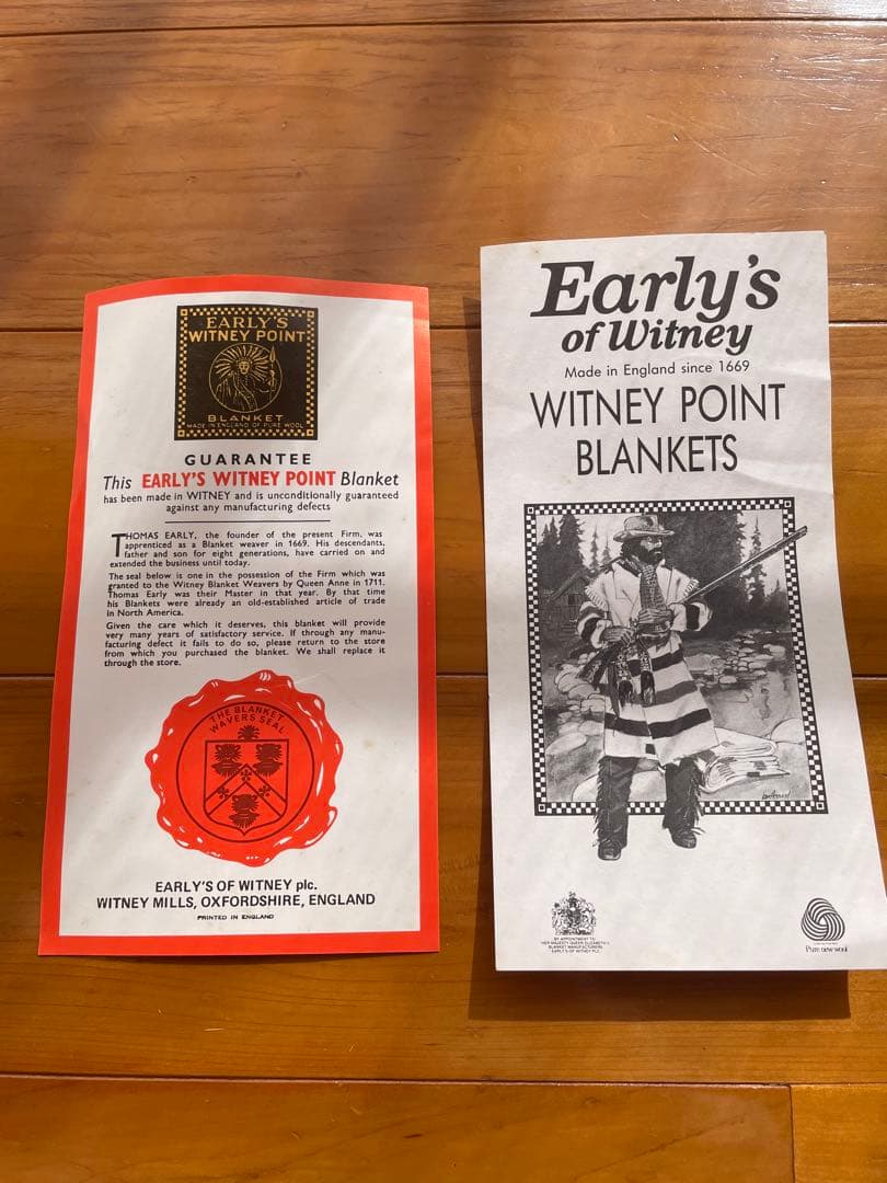 【未使用】EARLY'S WITNEY POINT ウィットニー　ブランケット