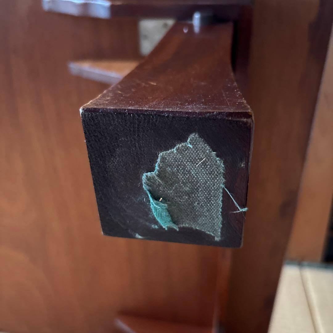 座敷机 木製座卓 テーブル 茶色 昭和レトロ