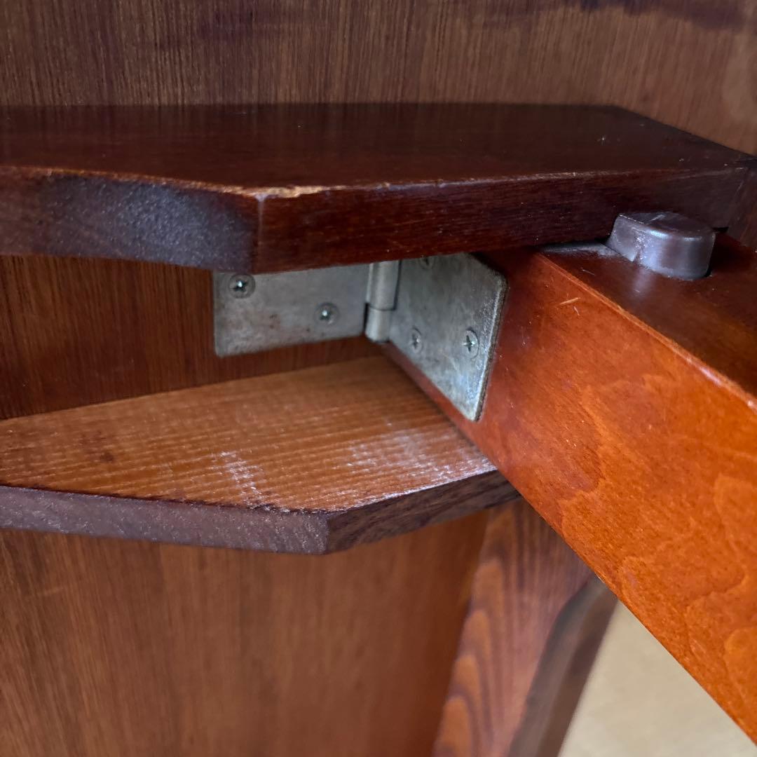 座敷机 木製座卓 テーブル 茶色 昭和レトロ