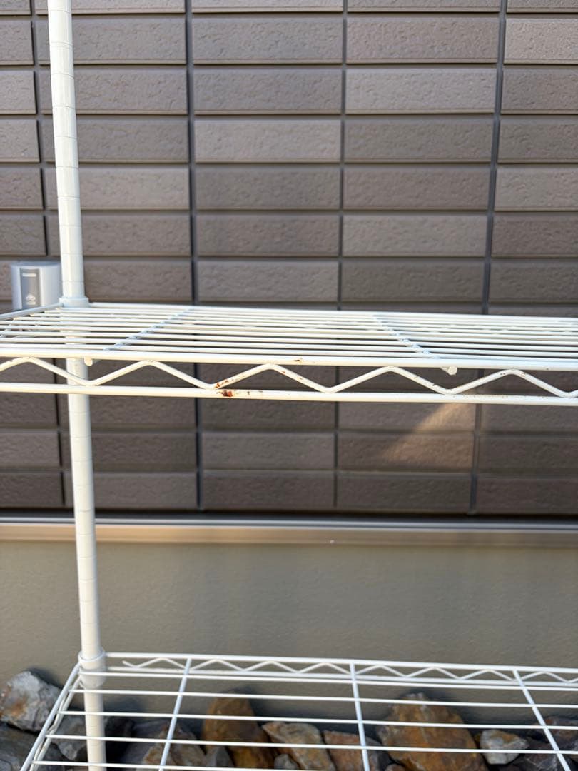 【最終価格】NITORI ホワイト　3段&2段　スチールラック