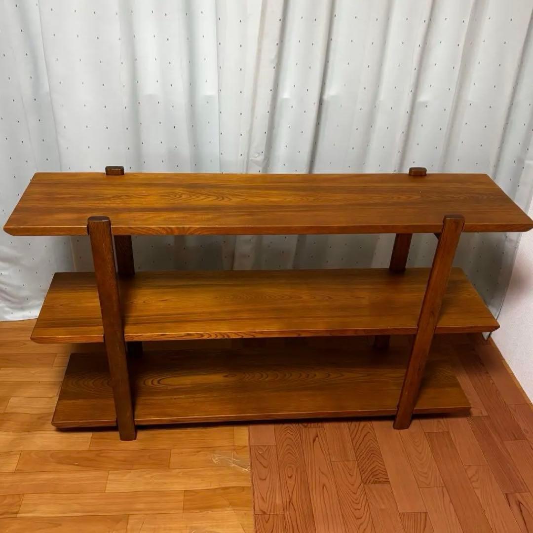 カリモク karimoku 和モダン　引き出し付　飾り棚　シェルフ　135cm