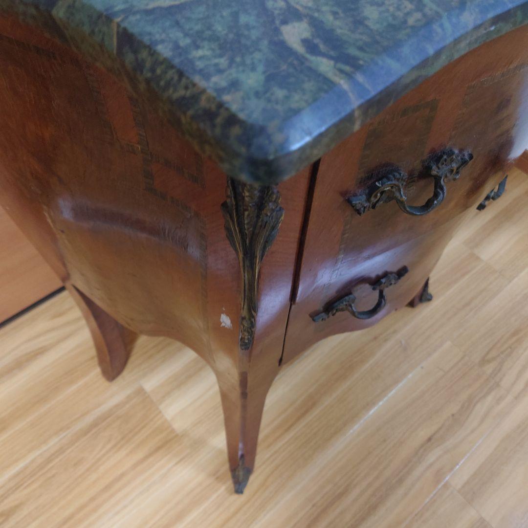 ★希少品★アンティーク 大理石天板 サイドチェスト サイドテーブル