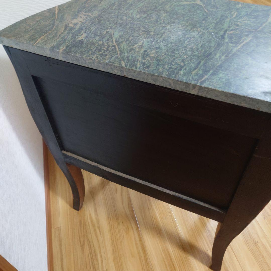 ★希少品★アンティーク 大理石天板 サイドチェスト サイドテーブル