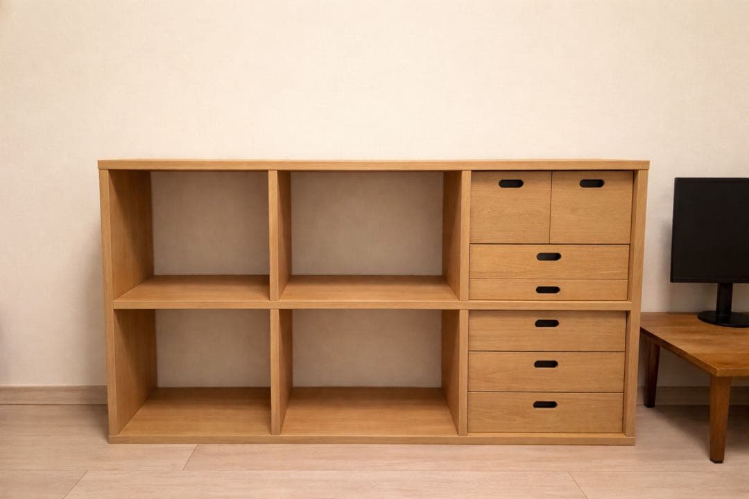 【期間限定値下げ】無印良品　スタッキングシェルフ　オーク