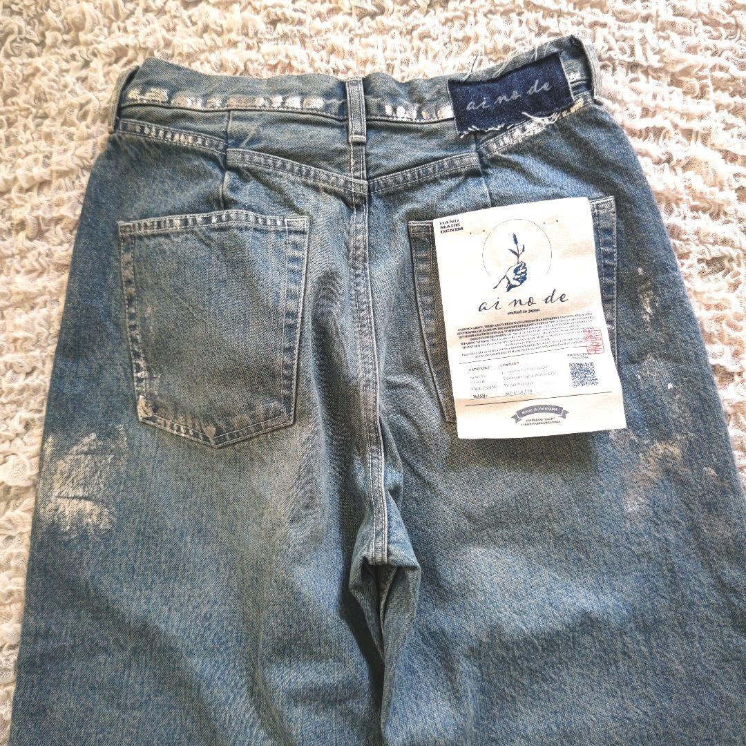 ✨未使用✨LOUNGEDRESS アイノデ　箔ワイドフレア　デニムパンツ　M