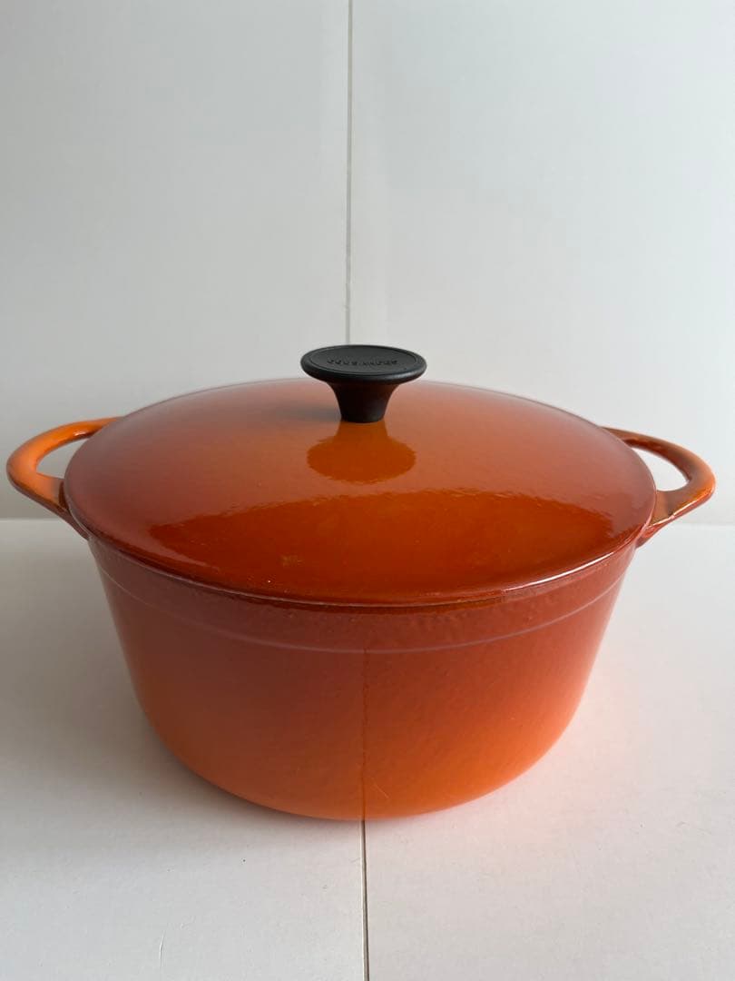 廃盤　クーザンス 両手鍋　20cm レンガ色