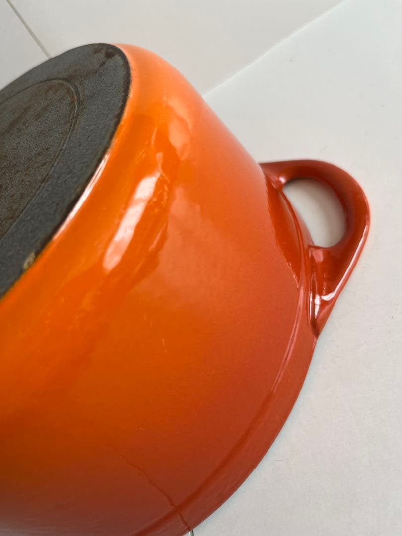 廃盤　クーザンス 両手鍋　20cm レンガ色