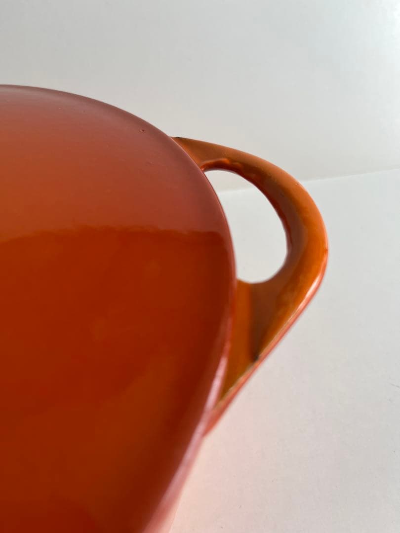 廃盤　クーザンス 両手鍋　20cm レンガ色